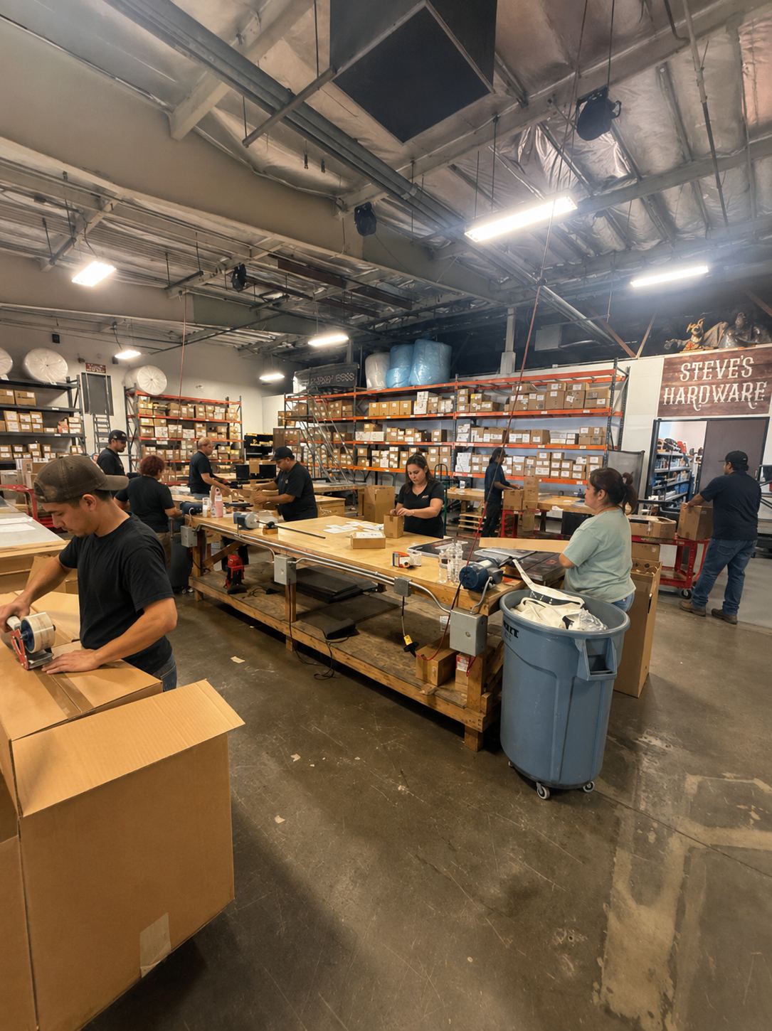 Packing Team at Work — Fulfillment Floor