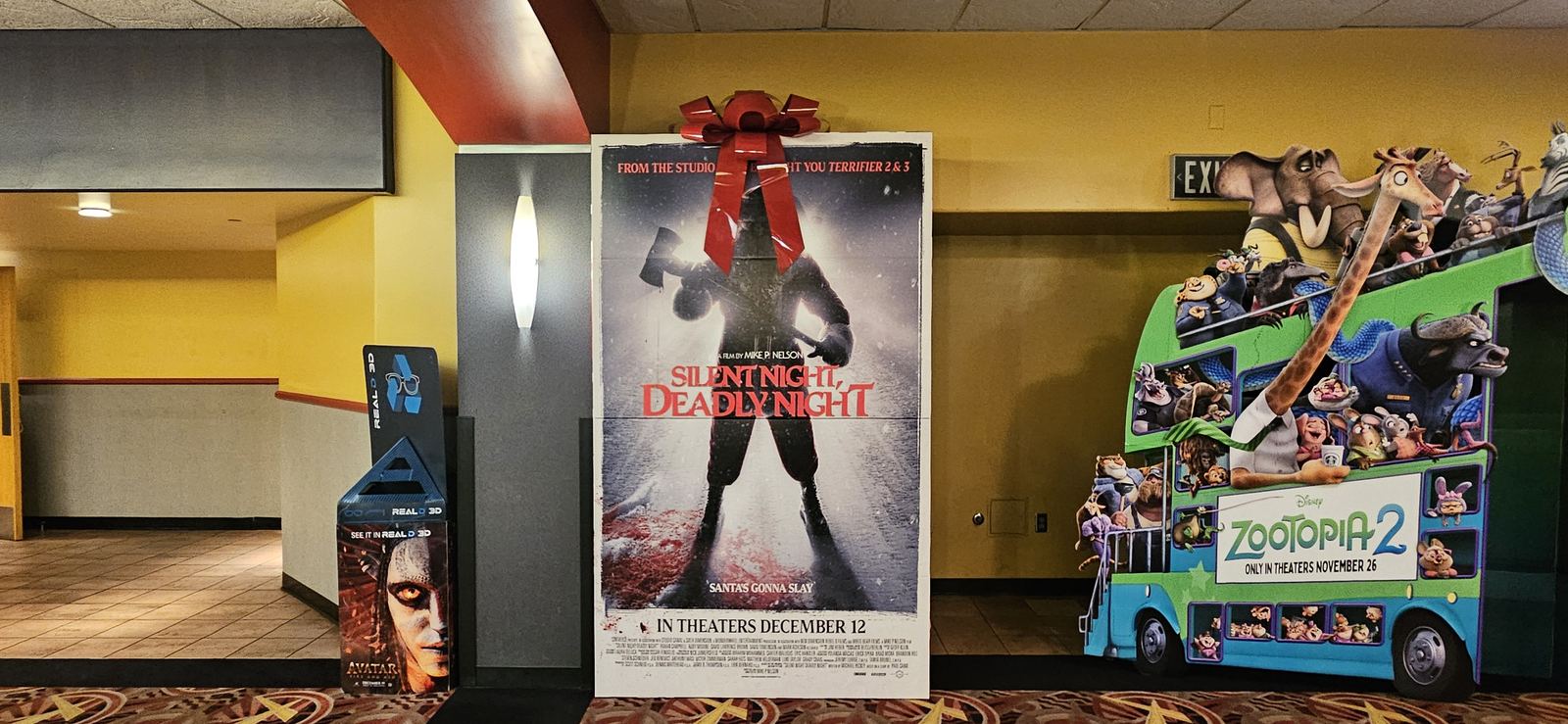 Silent Night, Deadly Night & Zootopia 2 — Lobby Standees