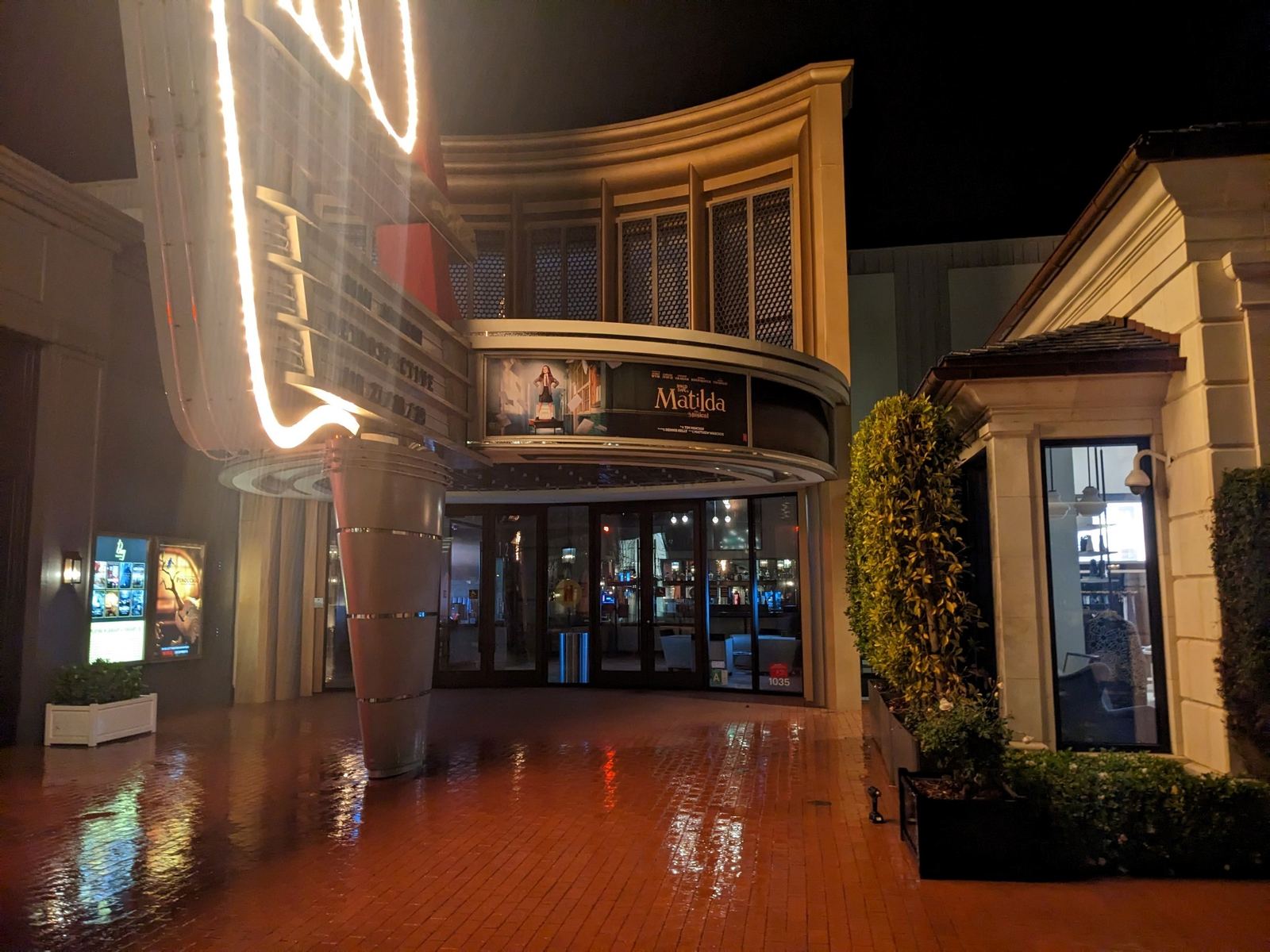 The Bay Theatre — Marquee at Night